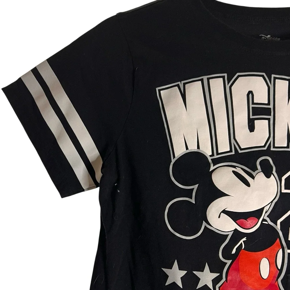 Mickey Mouse Original 28 Tshirt Sz Large Kids Black‎ Graphic Print